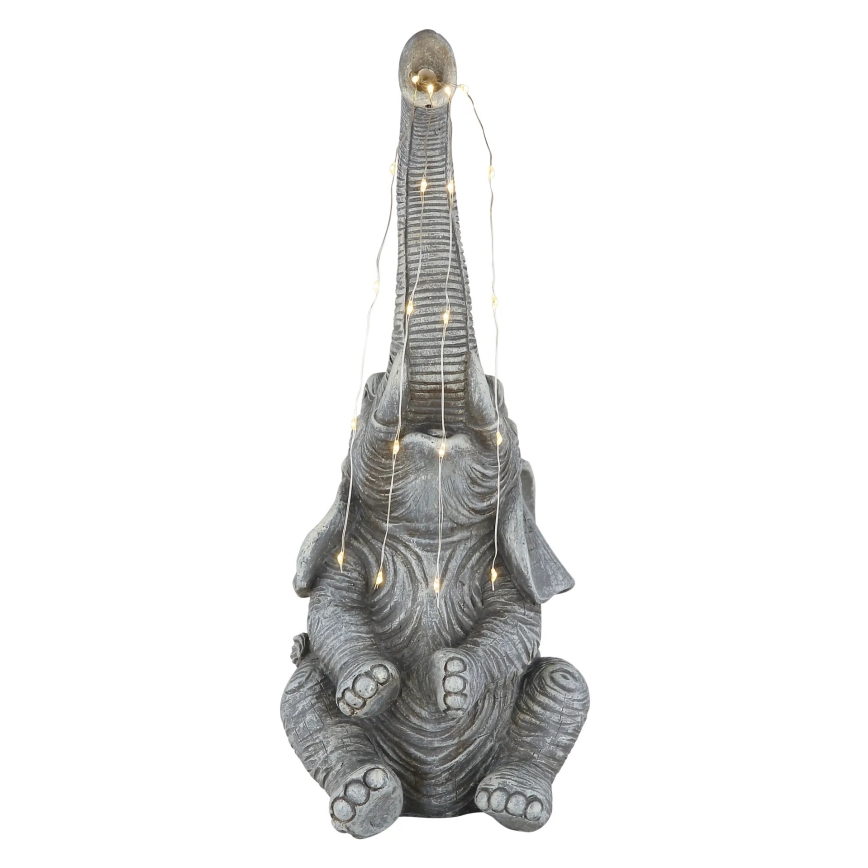 Globo - Decoración solar LED 20xLED/0,02W/3V IP44 300 mAh elefante