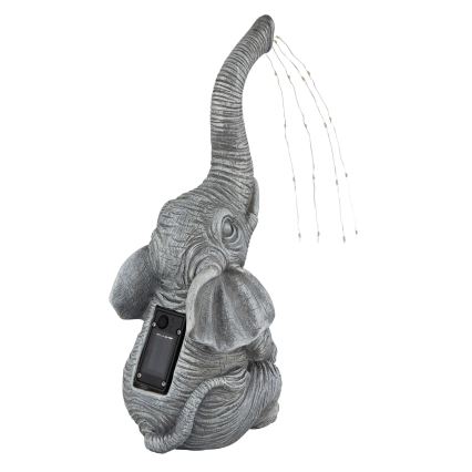 Globo - Decoración solar LED 20xLED/0,02W/3V IP44 300 mAh elefante