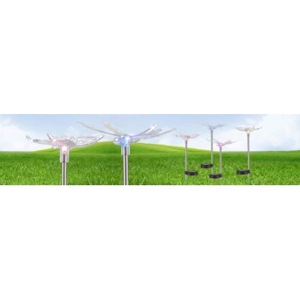 Globo - SET 4x Lámpara solar LED LED/0,06W/3V IP44