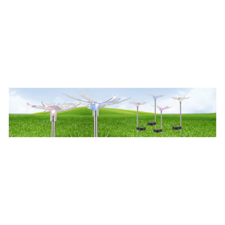 Globo - SET 4x Lámpara solar LED LED/0,06W/3V IP44