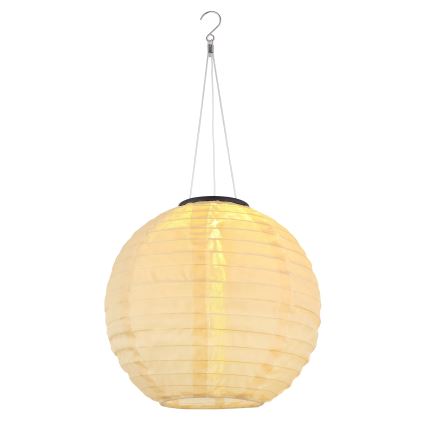 Globo - Lámpara colgante LED solar LED/0,5W/3V IP44 300 mAh beige