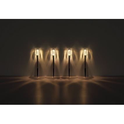 Globo - SET 4x Lámpara solar LED LED/0,06W/1,2V IP44 100 mAh