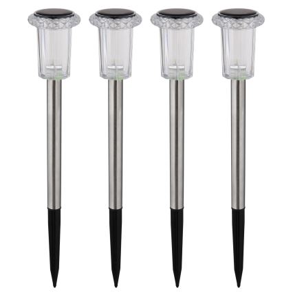 Globo - SET 4x Lámpara solar LED LED/0,06W/1,2V IP44 100 mAh