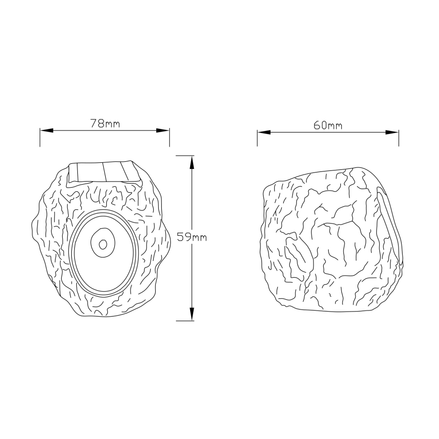 Globo - LED Luminaria solar LED/0,07W/3V IP44 600 mAh