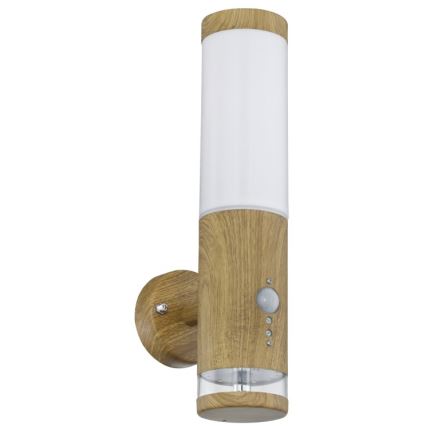 Globo - Aplique de exterior con sensor 1xE27/15W/230V IP44