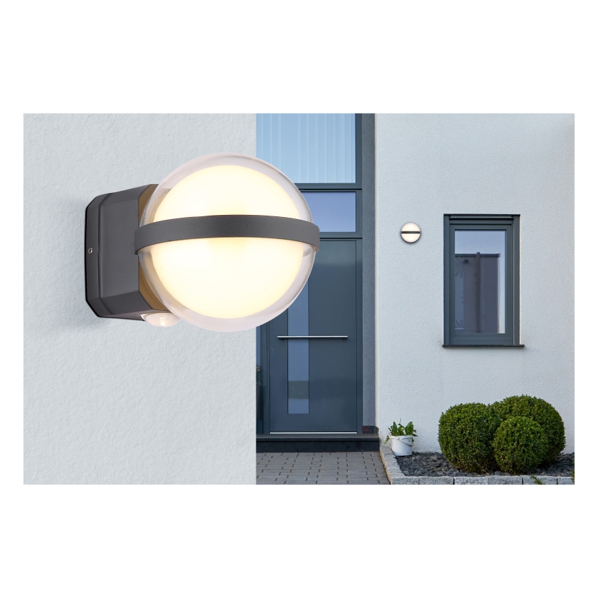 Globo - Aplique LED para exterior LED/12W/230V IP54 negro