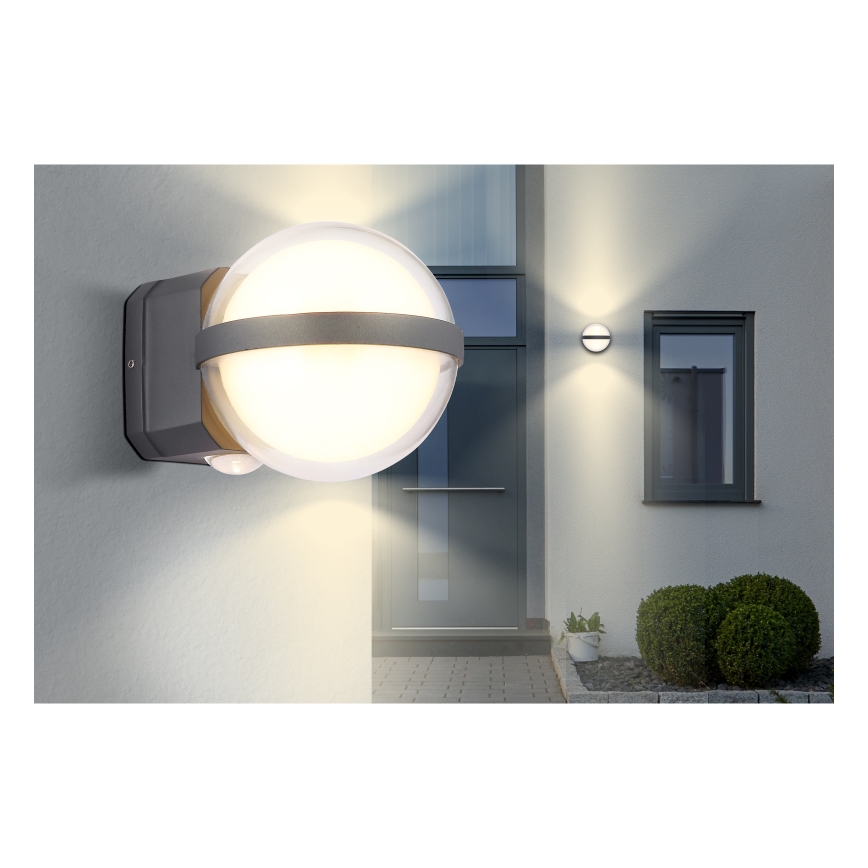 Globo - Aplique LED para exterior LED/12W/230V IP54 negro