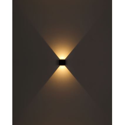 Globo - Aplique LED para exterior 2xLED/3W/230V IP44 negro
