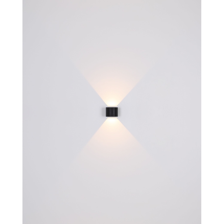 Globo - Aplique LED para exterior 2xLED/3W/230V IP44 negro