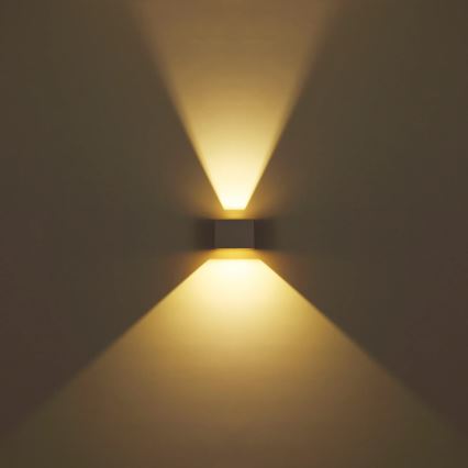 Globo - Aplique de pared LED para exterior 2xLED/3W/230V IP54
