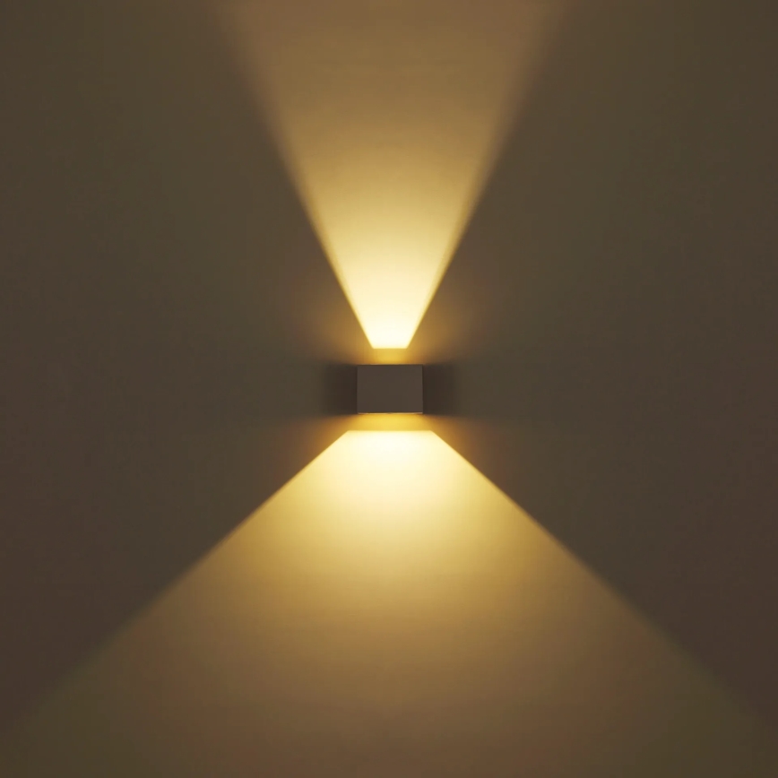Globo - Aplique de pared LED para exterior 2xLED/3W/230V IP54
