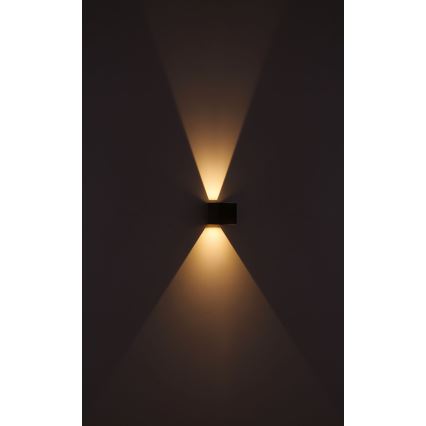 Globo - Aplique LED para exterior 2xLED/3W/230V IP44 marrón