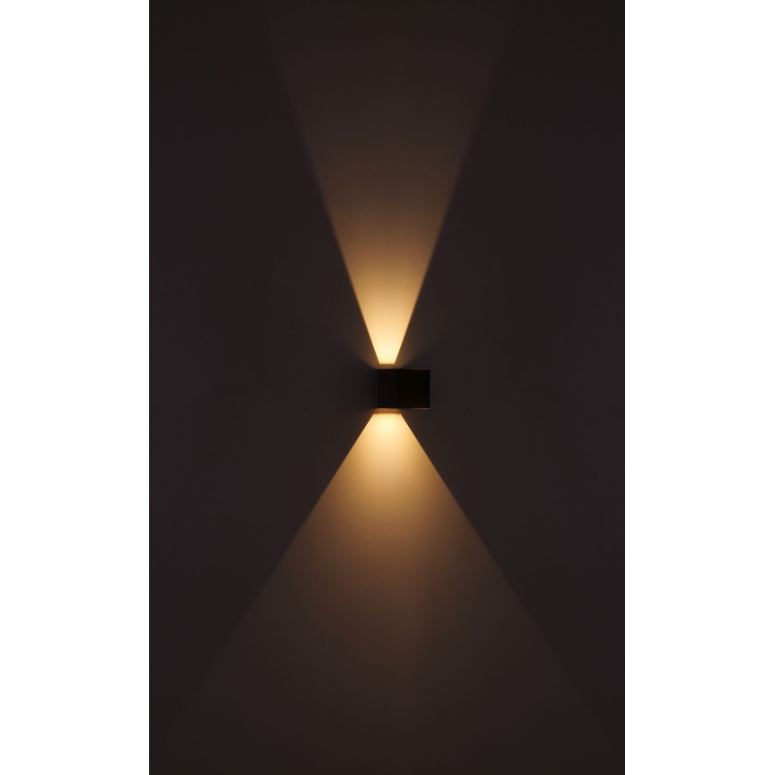 Globo - Aplique LED para exterior 2xLED/3W/230V IP44 marrón