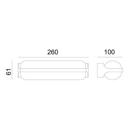 Globo - Aplique LED de exterior LED/20W/230V IP54