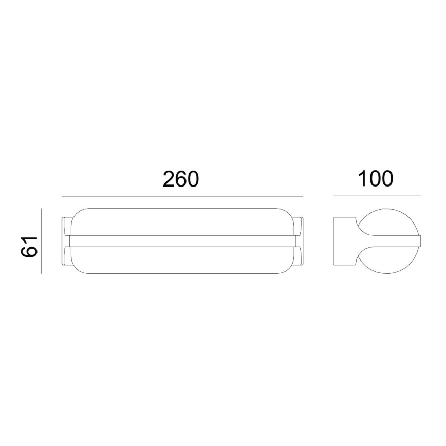 Globo - Aplique LED de exterior LED/20W/230V IP54
