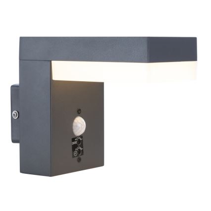 Globo - Lámpara de pared LED para exterior con sensor LED/9,5W/230V IP44