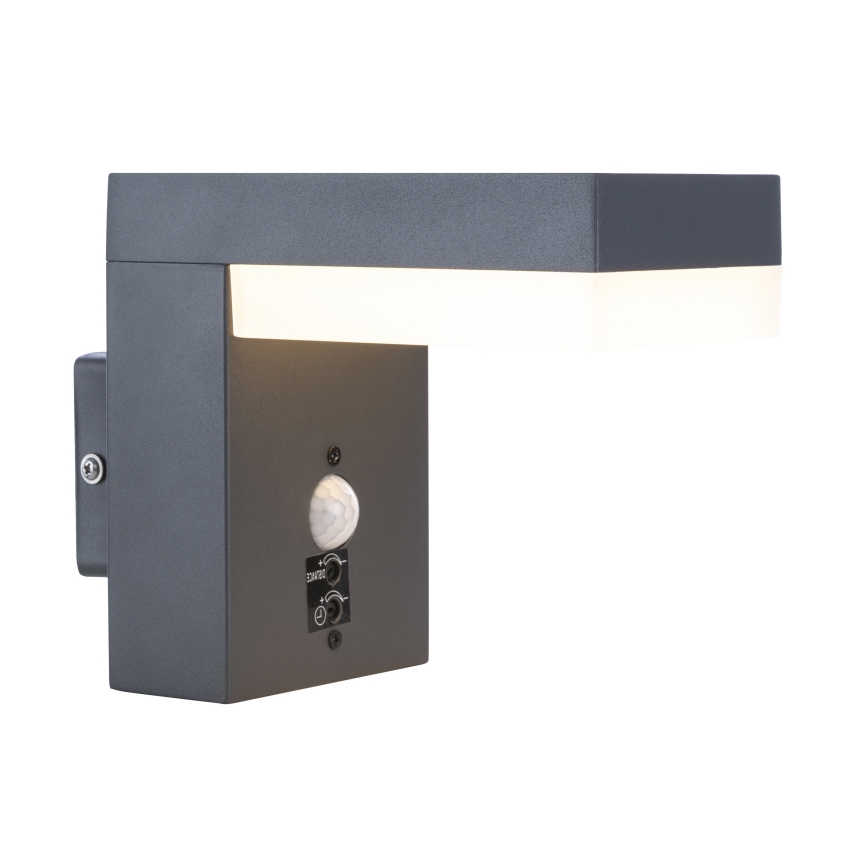 Globo - Lámpara de pared LED para exterior con sensor LED/9,5W/230V IP44