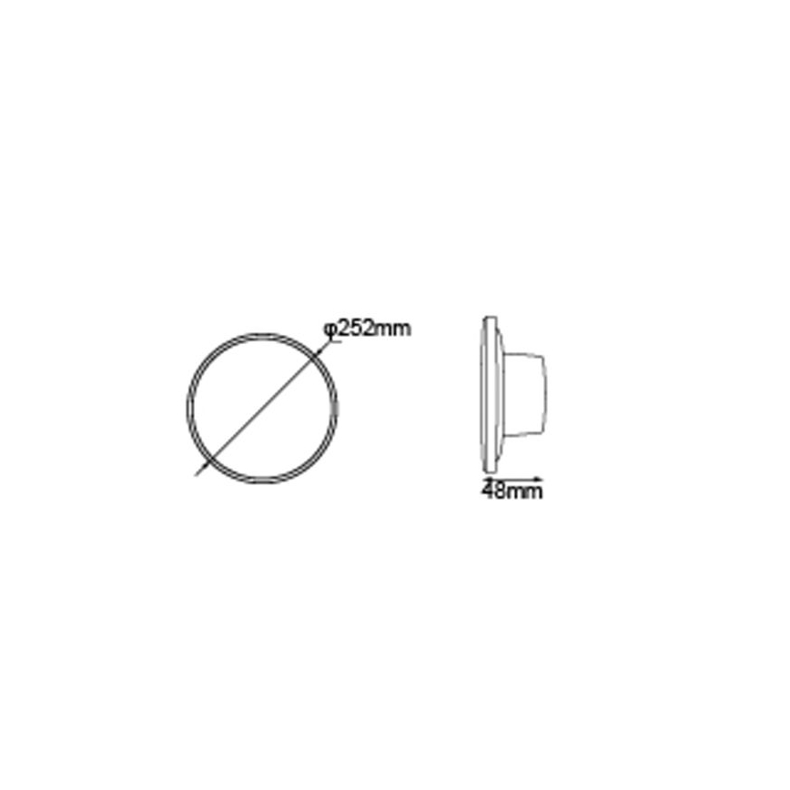 Globo - Aplique LED para exterior LED/15W/230V 3000/4000/6000K diá. 25,2 cm IP44 blanco