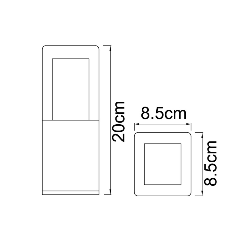 Globo - Lámpara Exterior LED LED/12W/230V IP44