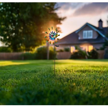 Globo - Decoración solar LED LED/0,06W/3V IP44 300 mAh pavo real