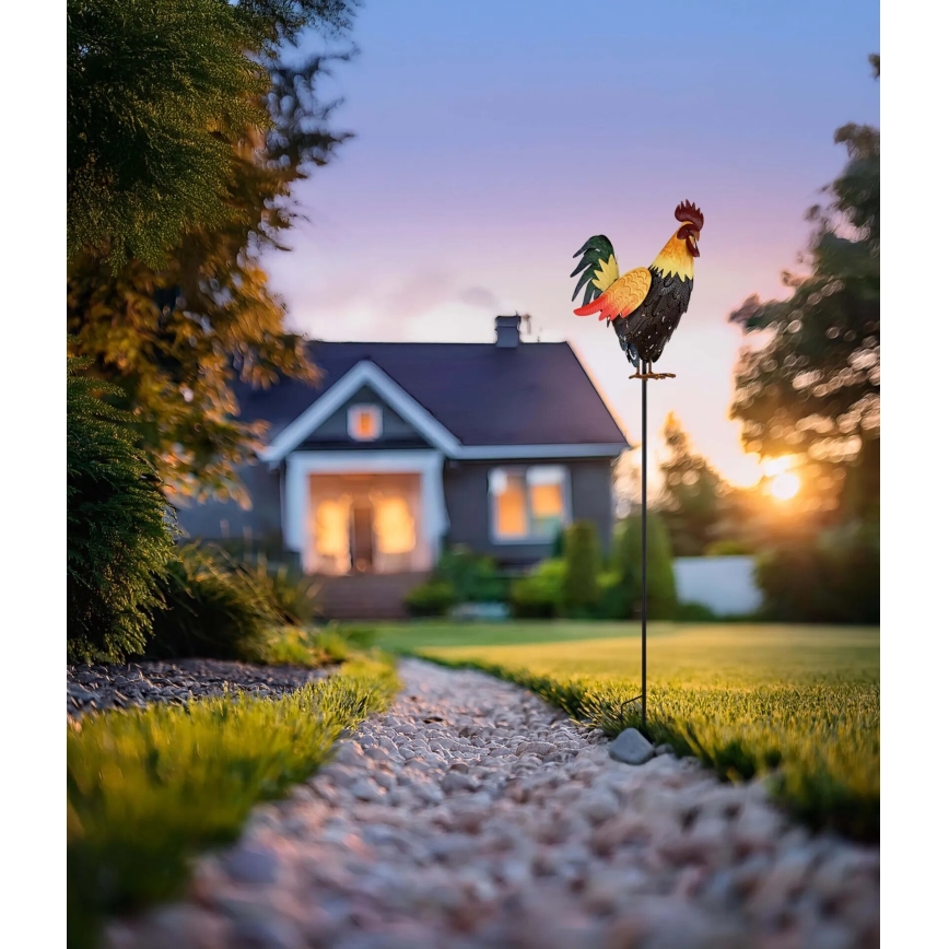 Globo - Decoración solar LED LED/0,02W/3V IP44 300 mAh gallo