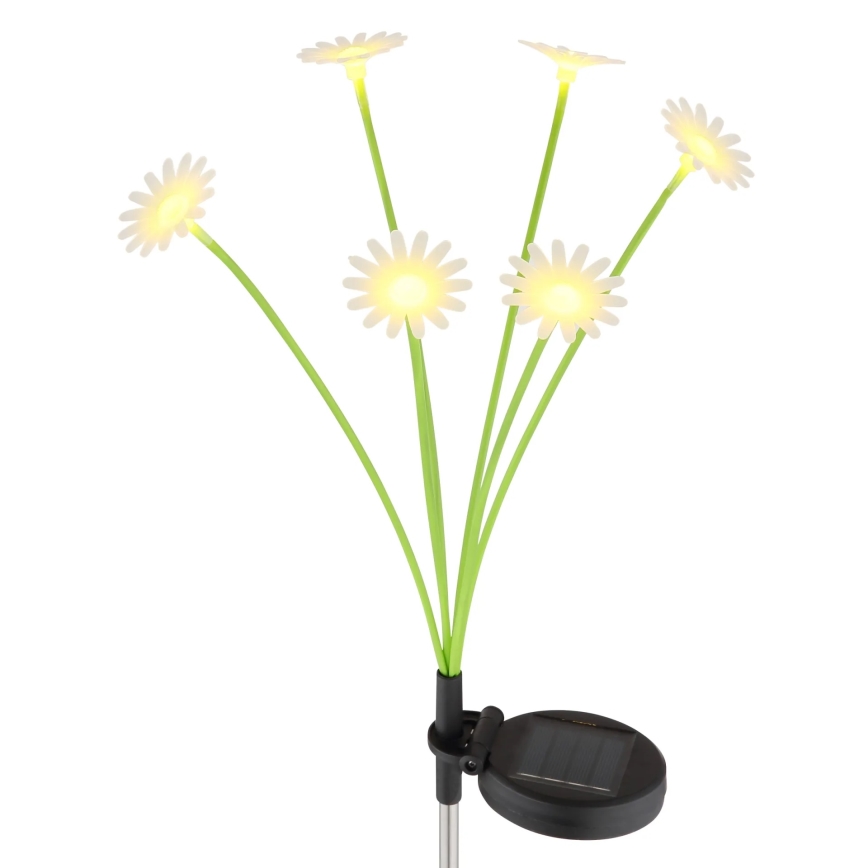 Globo - Lámpara solar LED 6xLED/3V IP44 600 mAh con diseño de flor
