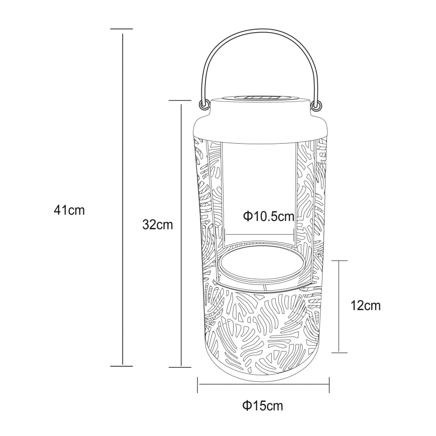 Globo - Lámpara solar LED LED/0,06W/3V 3000K IP44
