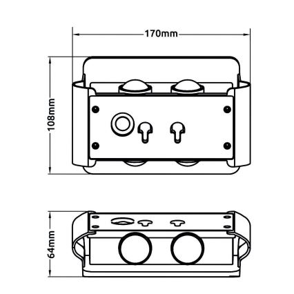Globo - Lámpara solar LED LED/1W/3,2V 3000K IP54