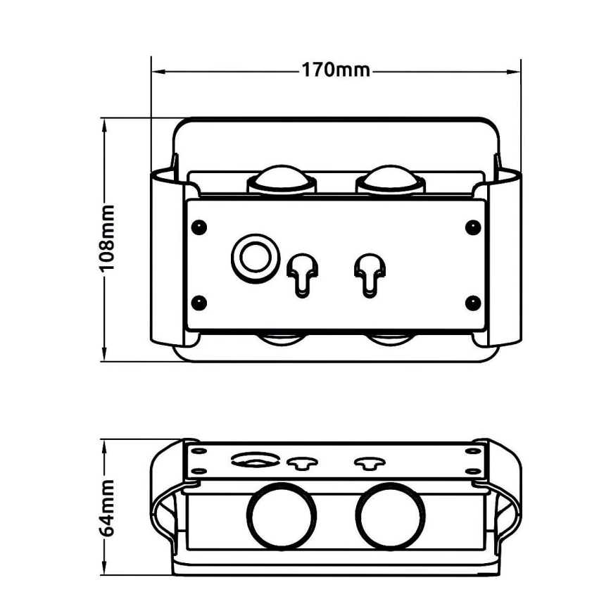 Globo - Lámpara solar LED LED/1W/3,2V 3000K IP54