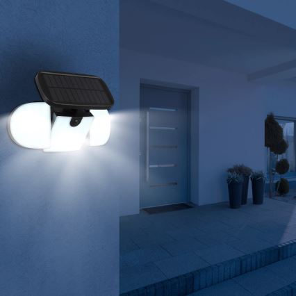 Globo - Lámpara solar LED con sensor, 3,7V, IP44, 2000 mAh