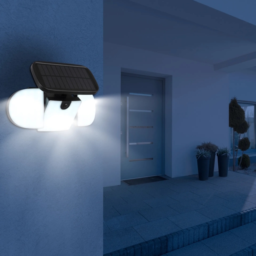 Globo - Lámpara solar LED con sensor, 3,7V, IP44, 2000 mAh