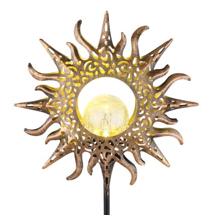 Globo - Lámpara solar LED/3,2V IP44 300 mAh, con forma de sol