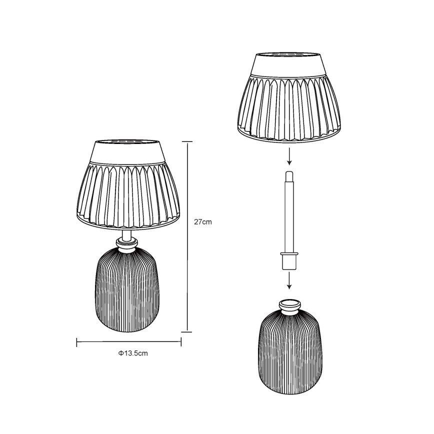 Globo - Lámpara solar LED 10xLED/0,06W/3V IP44 400 mAh