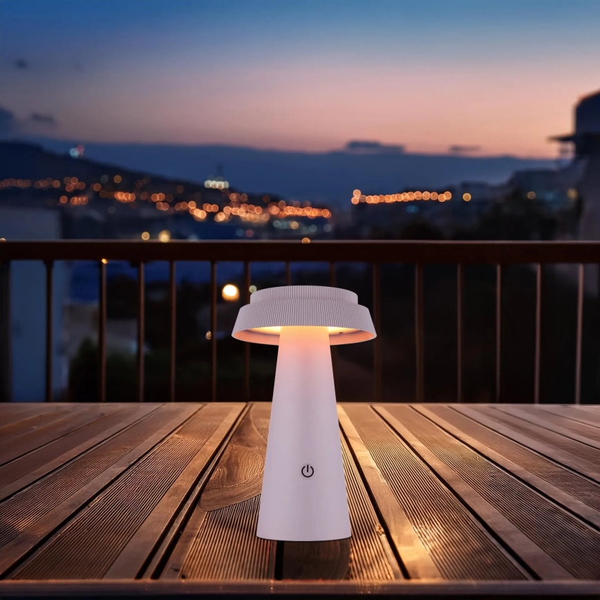 Globo - Lámpara solar táctil LED regulable LED/4W/3,7W IP54 rosa