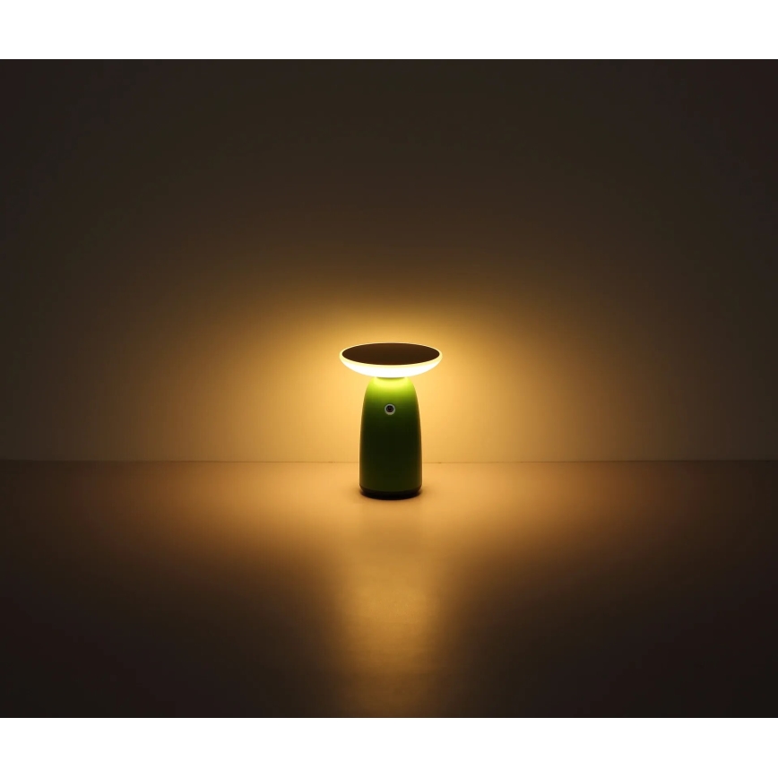 Globo - LED Lámpara solar táctil regulable LED/10W/3,7V IP54 3600 mAh verde