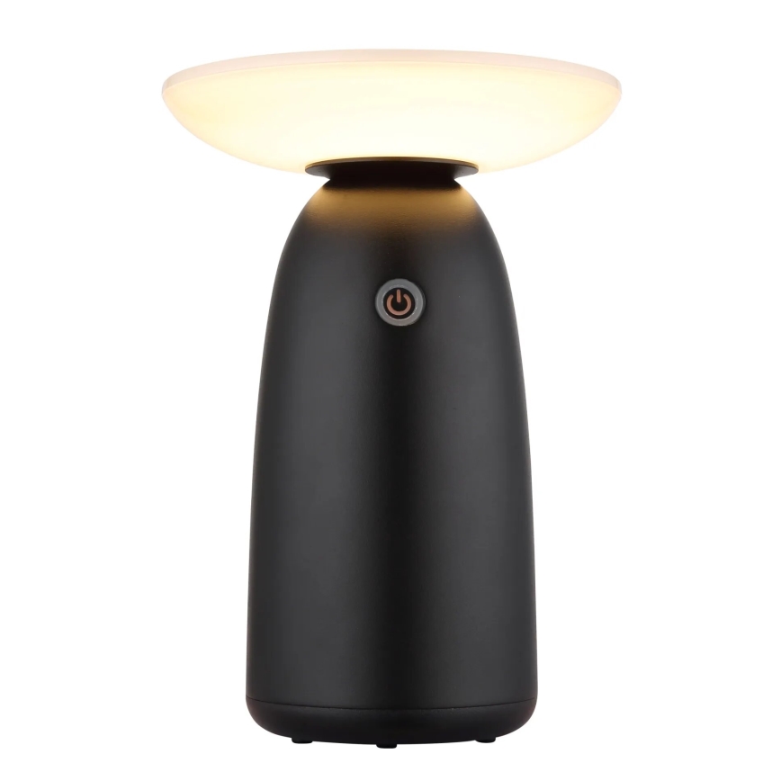 Globo - LED Lámpara solar táctil regulable LED/10W/3,7V IP54 3600 mAh negro