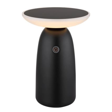 Globo - LED Lámpara solar táctil regulable LED/10W/3,7V IP54 3600 mAh negro