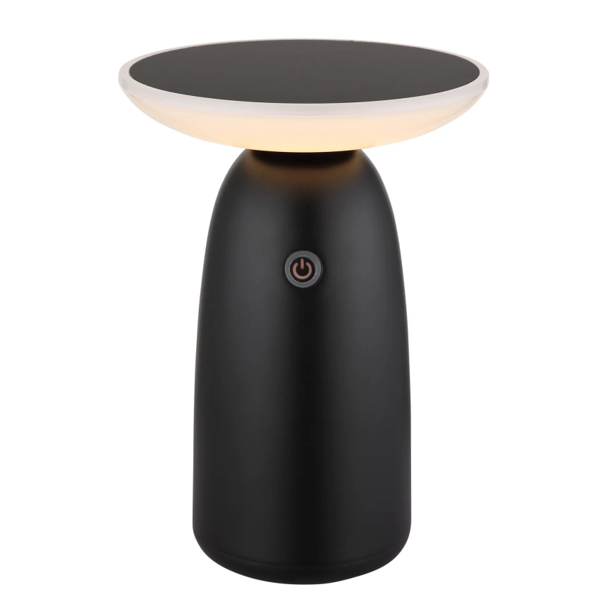 Globo - LED Lámpara solar táctil regulable LED/10W/3,7V IP54 3600 mAh negro