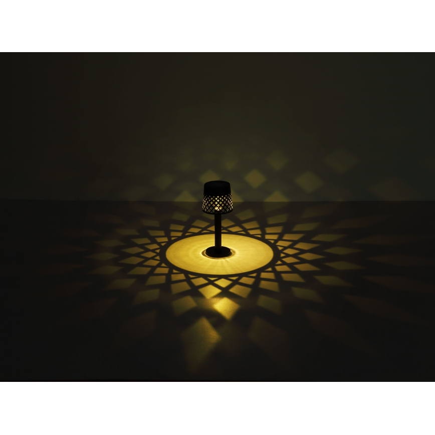 Globo - Lámpara solar LED LED/0,06W/3,2V 3000K IP44 negro