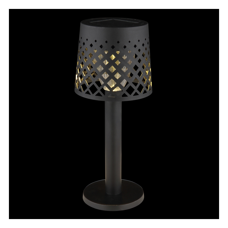 Globo - Lámpara solar LED LED/0,06W/3,2V 3000K IP44 negro