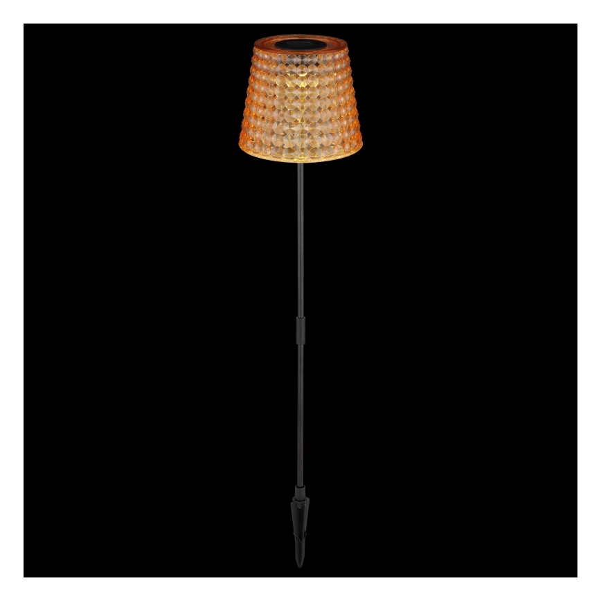Globo - SET 2x Lámpara solar LED LED/0,06W/3V IP44 40 mAh naranja