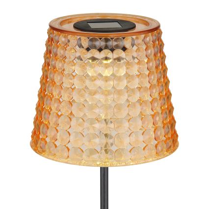 Globo - SET 2x Lámpara solar LED LED/0,06W/3V IP44 40 mAh naranja