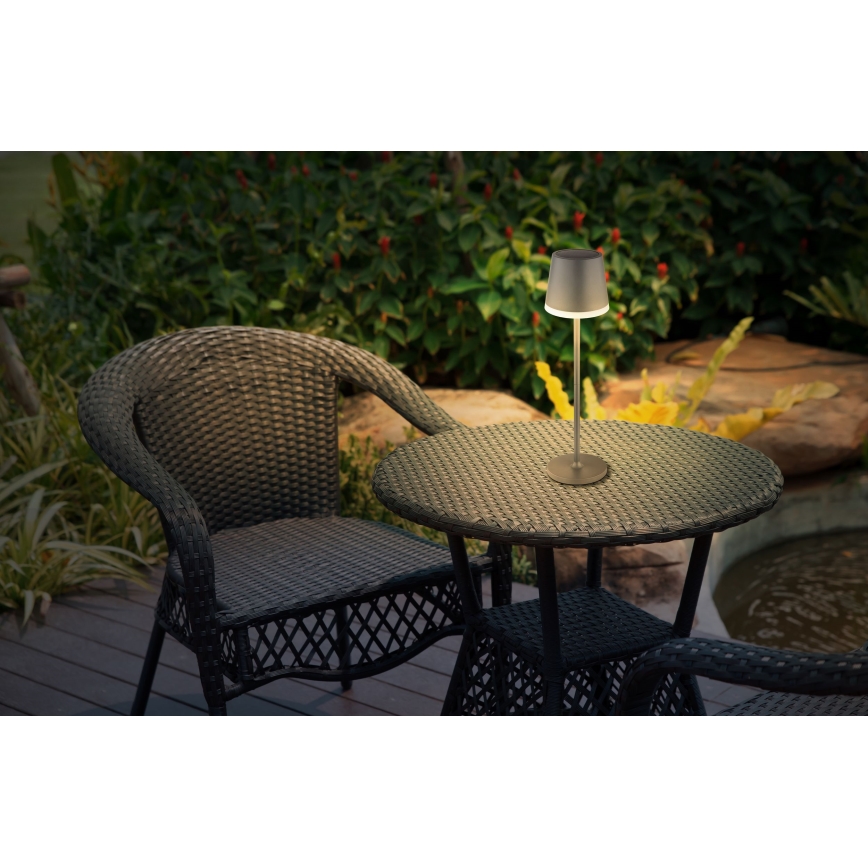 Globo - Lámpara solar LED LED/0,6W/3V 3000K IP44 1200 mAh antracita