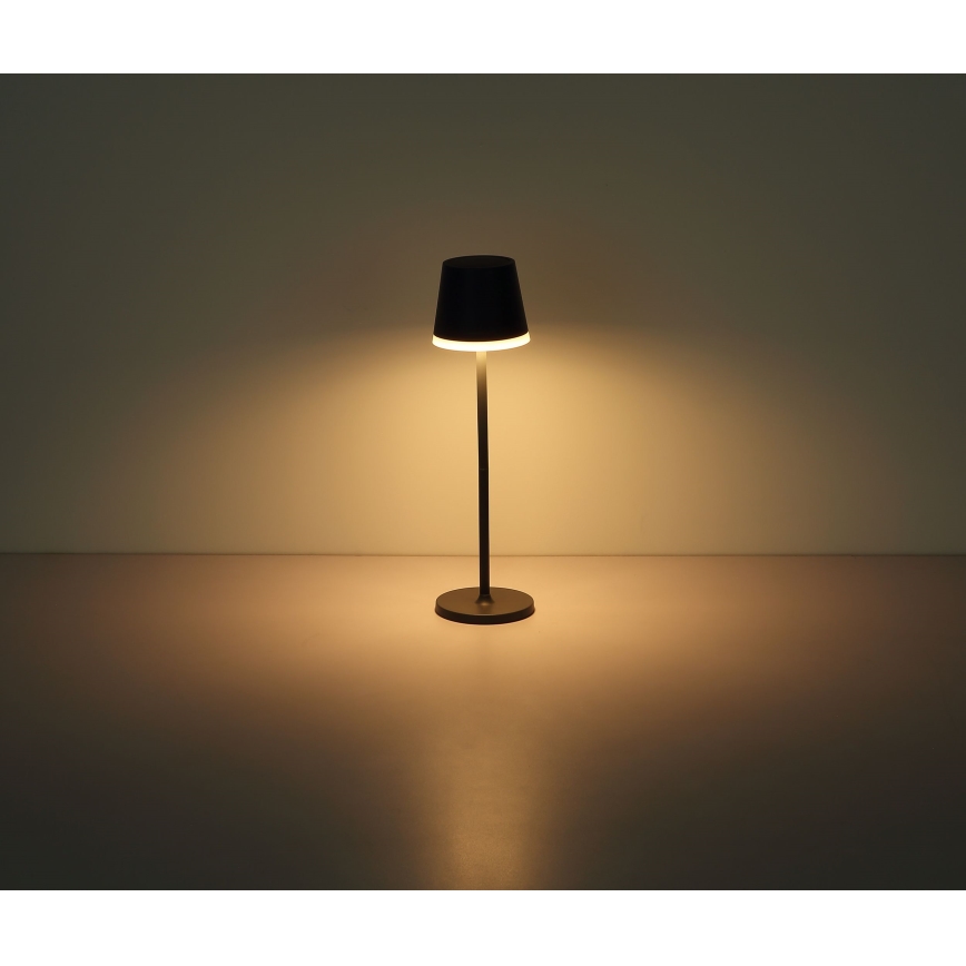 Globo - Lámpara solar LED LED/0,6W/3V 3000K IP44 1200 mAh antracita
