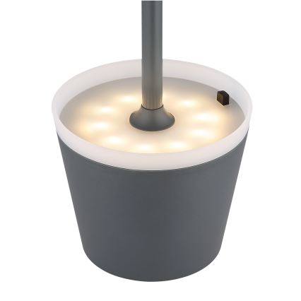 Globo - Lámpara solar LED LED/0,6W/3V 3000K IP44 1200 mAh antracita