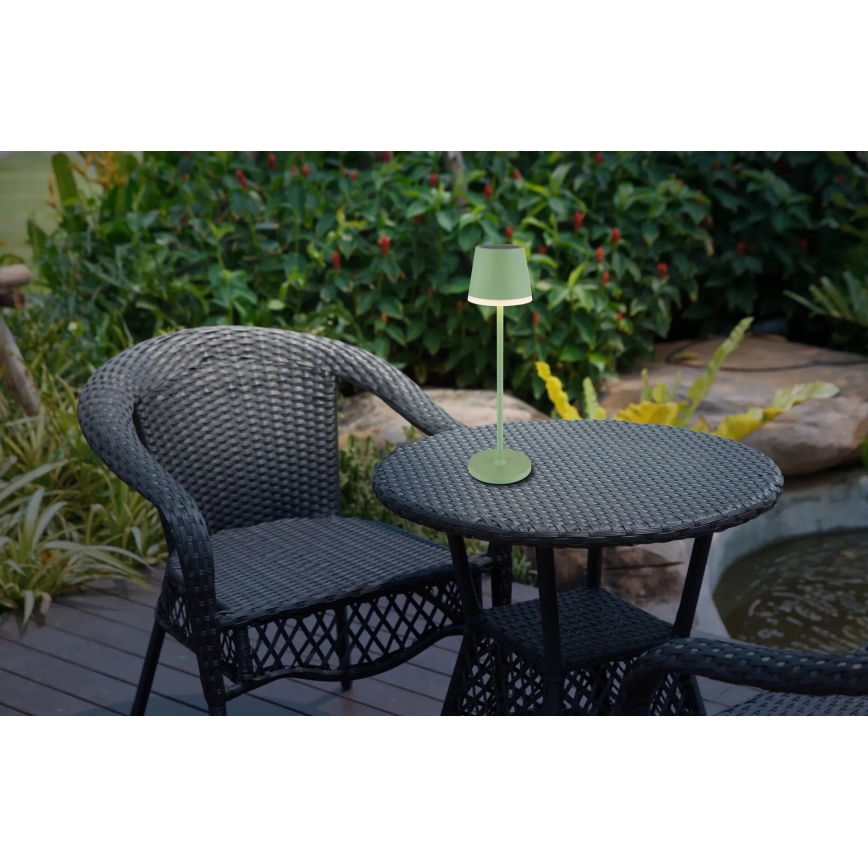 Globo - Lámpara solar LED LED/0,06W/3V 3000K IP44 1200 mAh verde