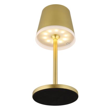 Globo - Lámpara solar LED LED/0,6W/3V 3000K IP44 dorado