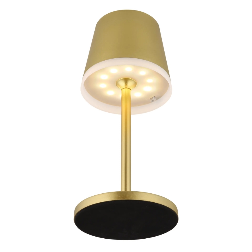 Globo - Lámpara solar LED LED/0,6W/3V 3000K IP44 dorado