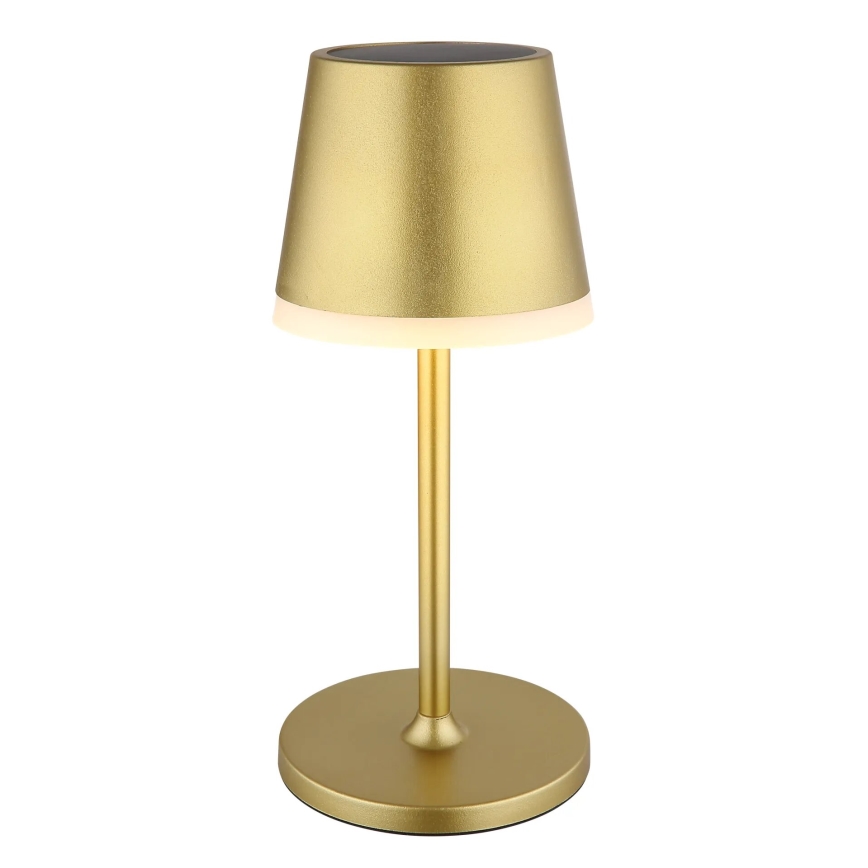 Globo - Lámpara solar LED LED/0,6W/3V 3000K IP44 dorado