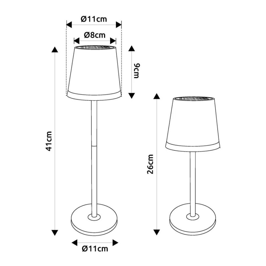 Globo - Lámpara solar LED LED/0,6W/3V 3000K IP44 dorado